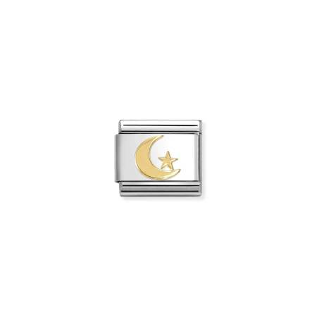 Nomination Composable Classic Unisex Link Moon and Star
