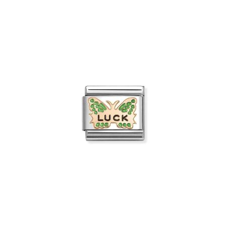 Nomination Composable Classic   Unisex   Link Green Butterfly Luck