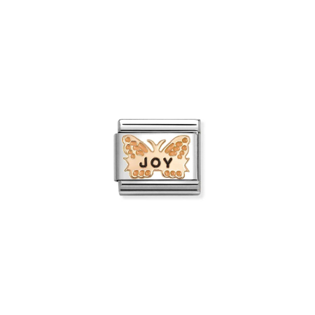 Nomination Composable Classic   Unisex   Link Orange Butterfly Joy
