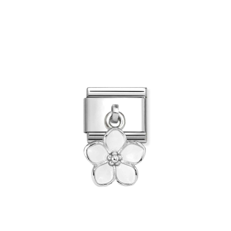 Nomination Composable Classic   Unisex   Link White Flower