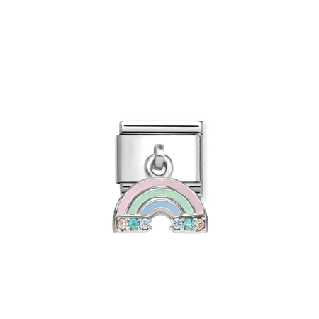 Nomination Composable Classic   Unisex   Link Rainbow with Coloured CZ