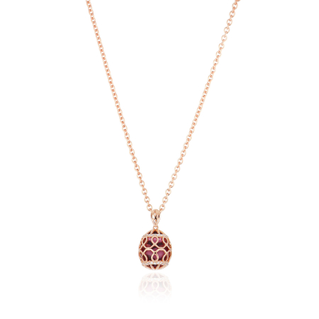 TSARS COLLECTION-Tatiana Faberge Alexandra Purple Crystal  Γυναικείο Κολιέ