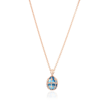 TSARS COLLECTION-Tatiana Faberge Alexandra Blue Crystal  Ladies`  Necklace