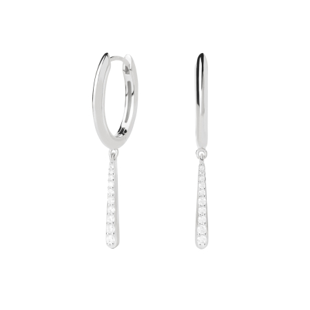 PDPAOLA Essentials _Olga mini silver hoops  Γυναικεία Σκουλαρίκια