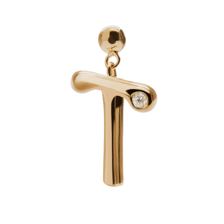 PDPAOLA Charms Initial T Charm  Ladies`  