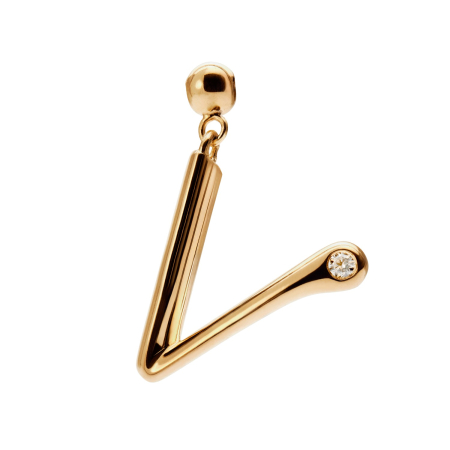 PDPAOLA Charms Initial V Charm  Ladies`  