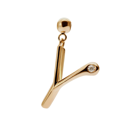 PDPAOLA Charms Initial Y Charm  Ladies`  