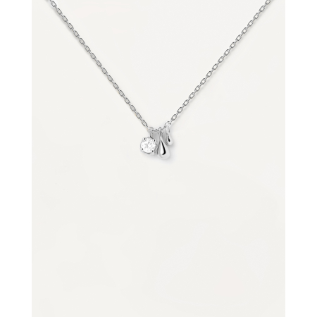 PDPAOLA Essentials Water Silver Ladies` Necklace