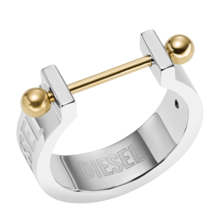 DIESEL Steel Two-Tone Stainless Steel Ανδρικό Δαχτυλίδι