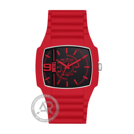 DIESEL Cliffhanger 2.0 Red Silicone Ανδρικό 