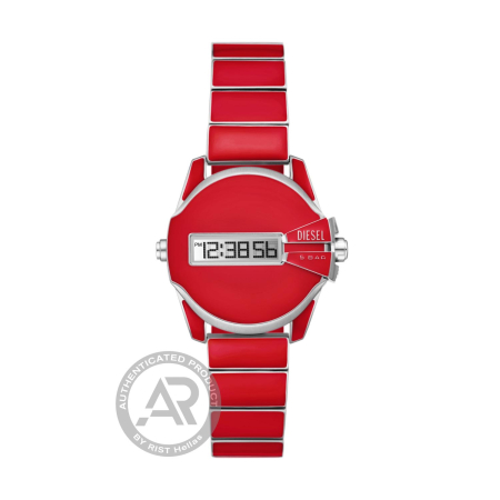 DIESEL Baby Chief Red Enamel and Stainless Steel  Ανδρικό 