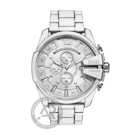 DIESEL Mega Chief Stainless Steel  Men`s Chronograph 