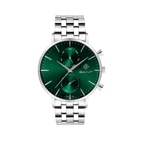 GANT Park Hill Day-Date II Stainless Steel / Green Ανδρικό 