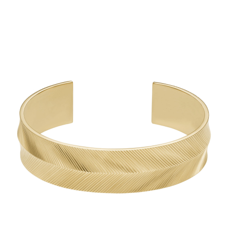 Fossil Heritage Linear Texture Gold-Tone Stainless Steel  Γυναικείο Βραχιόλι