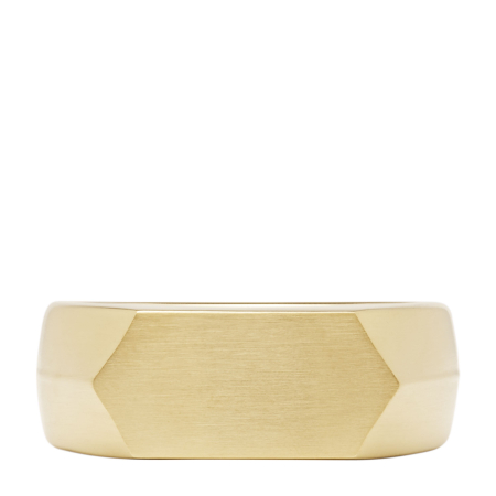Fossil All Stacked Up Gold-Tone Stainless Steel  Ανδρικό Δαχτυλίδι