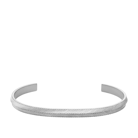 Fossil Harlow Linear Texture Stainless Steel  Ανδρικό Βραχιόλι