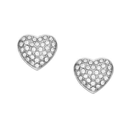 Fossil Sadie Glitz Heart  Ladies`  Earrings