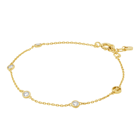Michael Kors Brilliance 14K Gold Sterling Silver  Ladies`  Bracelet