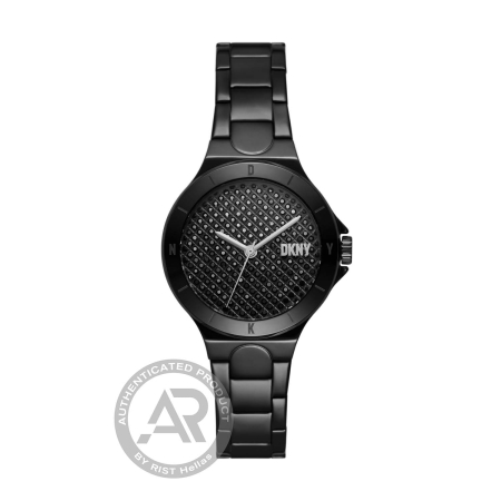 DKNY Chambers Black Stainless Steel  Ladies`  