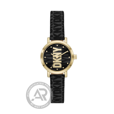 DKNY Soho Midi Black Textile  Ladies`  