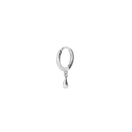PDPAOLA Essentials Teardrop Silver Ladies` Single Earring
