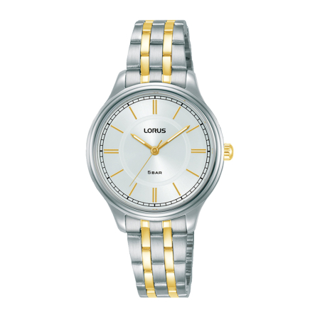 LORUS Classic Stainless Steel White Sunray Dial Ladies` 