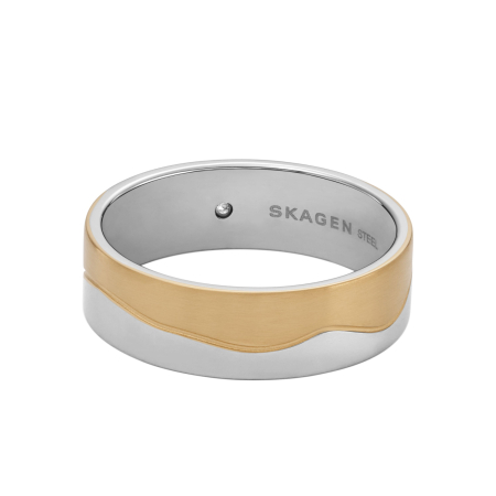 Skagen Kariana Two-Tone Stainless Steel Ladies` Ring