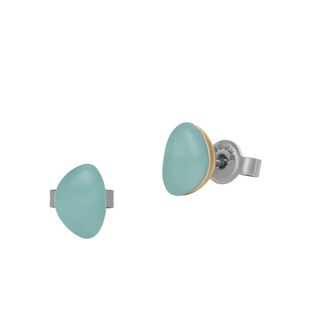 Skagen Sofie Sea Glass Mint Green Organic-Shaped  Ladies`  Earrings