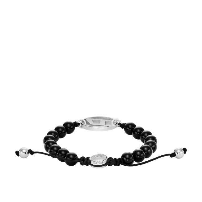 Bracelet d'agate noire matte & perle de culture de Tahiti 11-13mm x 1pc
