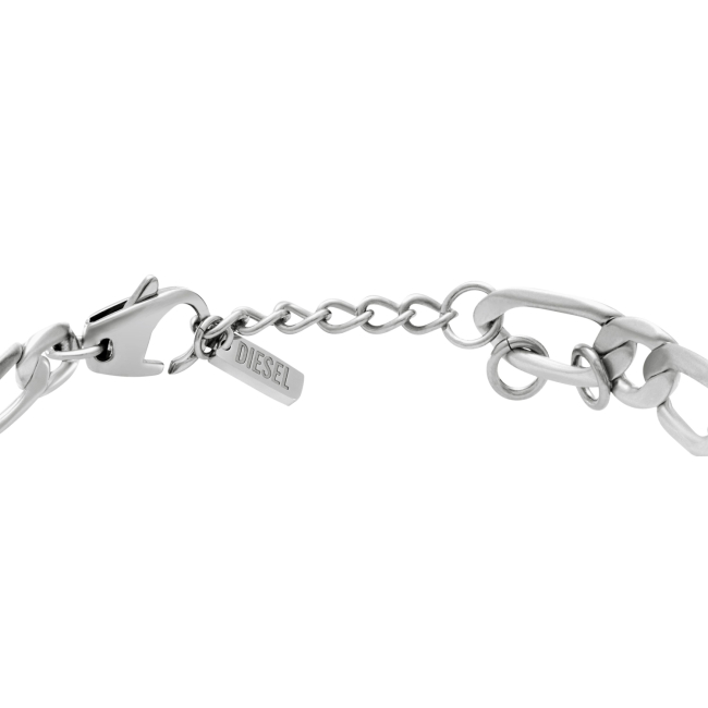 ★DIESEL★ Oval D Logo Leather Bracelet DX1516040 Diesel DX1516040 Bracelet | Black | FARFETCH