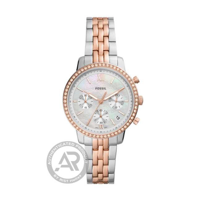 Fossil Neutra Two Tone Stainless Steel Ladies Chronograph