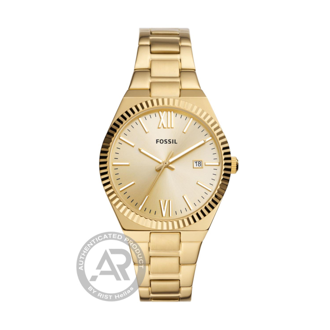Fossil Scarlette Gold Tone Stainless Steel Ladies