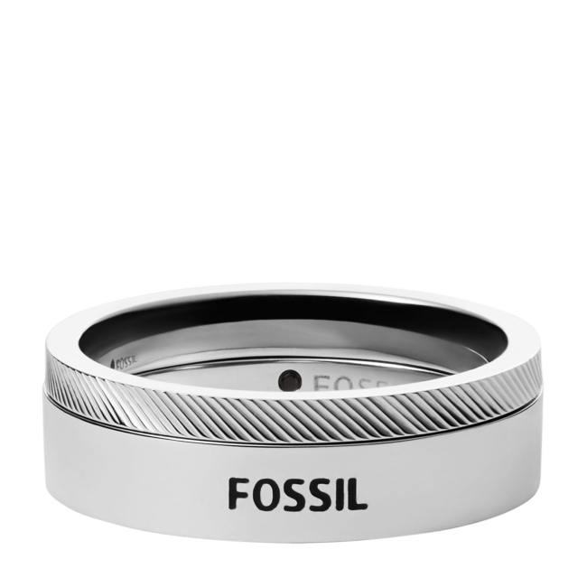 Casual Fossil Men`s Ring Vintage