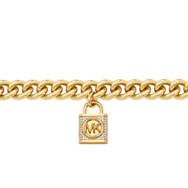 Michael Kors Metallic Muse 14K Gold-Plated Pave Lock Ladies Michael Kors Metallic Muse 14K Gold-Plated Pave Lock Ladies