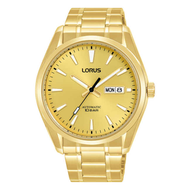Lorus mens deals gold watch