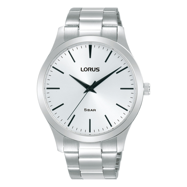 LORUS Classic Stainless Steel White Dial Men s