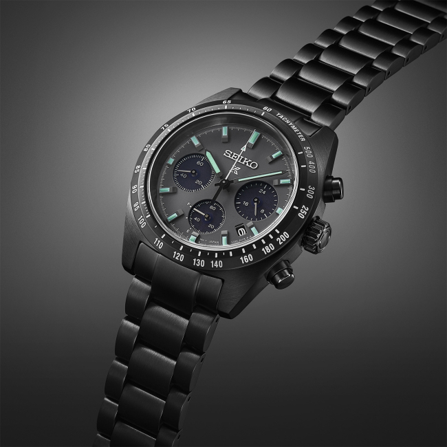 SEIKO Prospex Black Series Night Speedtimer Solar Men s Chronograph