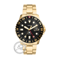 Fossil Fossil Blue GMT Gold-Tone Stainless Steel  Men`s  